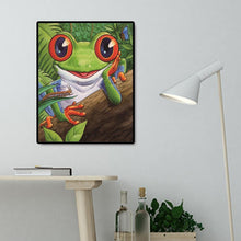 Lade das Bild in den Galerie-Viewer, Frosch - voller quadratischer Diamant - 40x50cm
