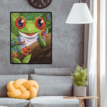 Lade das Bild in den Galerie-Viewer, Frosch - voller quadratischer Diamant - 40x50cm