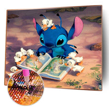 Lade das Bild in den Galerie-Viewer, Cartoon Alien Hund - voller quadratischer Diamant - 50x40cm