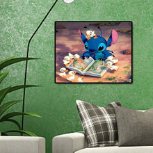 Lade das Bild in den Galerie-Viewer, Cartoon Alien Hund - voller quadratischer Diamant - 50x40cm