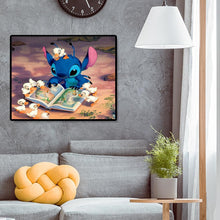 Lade das Bild in den Galerie-Viewer, Cartoon Alien Hund - voller quadratischer Diamant - 50x40cm