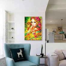 Lade das Bild in den Galerie-Viewer, Schönheit - voller runder Diamant - 30x40cm