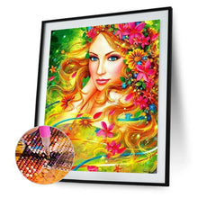 Lade das Bild in den Galerie-Viewer, Schönheit - voller runder Diamant - 30x40cm