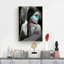 Lade das Bild in den Galerie-Viewer, Schönheit - voller runder Diamant - 30x40cm