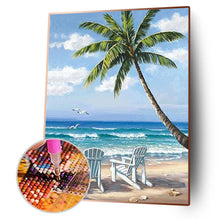 Lade das Bild in den Galerie-Viewer, Entspannender Strand - voller quadratischer Diamant - 40x50cm