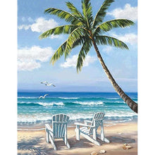 Lade das Bild in den Galerie-Viewer, Entspannender Strand - voller quadratischer Diamant - 40x50cm