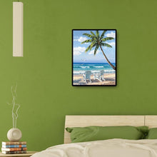 Lade das Bild in den Galerie-Viewer, Entspannender Strand - voller quadratischer Diamant - 40x50cm