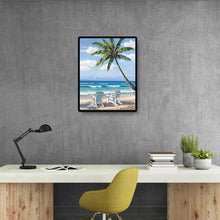 Lade das Bild in den Galerie-Viewer, Entspannender Strand - voller quadratischer Diamant - 40x50cm