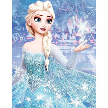 Lade das Bild in den Galerie-Viewer, Schneeprinzessin - voller quadratischer Diamant - 40x50cm