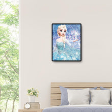 Lade das Bild in den Galerie-Viewer, Schneeprinzessin - voller quadratischer Diamant - 40x50cm