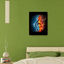 Lade das Bild in den Galerie-Viewer, Musik-Schlacht - voller quadratischer Diamant - 40x50cm