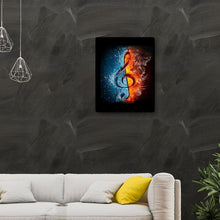 Lade das Bild in den Galerie-Viewer, Musik-Schlacht - voller quadratischer Diamant - 40x50cm