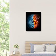 Lade das Bild in den Galerie-Viewer, Musik-Schlacht - voller quadratischer Diamant - 40x50cm