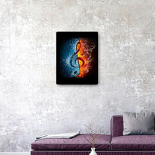 Lade das Bild in den Galerie-Viewer, Musik-Schlacht - voller quadratischer Diamant - 40x50cm