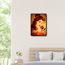 Lade das Bild in den Galerie-Viewer, Rose Prinzessin - voller quadratischer Diamant - 40x50cm