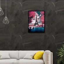 Lade das Bild in den Galerie-Viewer, Romantische EiffelTurm - voller quadratischer Diamant - 40x50cm