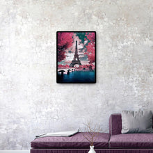Lade das Bild in den Galerie-Viewer, Romantische EiffelTurm - voller quadratischer Diamant - 40x50cm