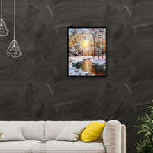 Lade das Bild in den Galerie-Viewer, Wintersonne - voller quadratischer Diamant - 40x50cm