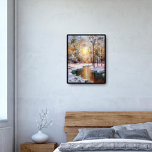 Lade das Bild in den Galerie-Viewer, Wintersonne - voller quadratischer Diamant - 40x50cm