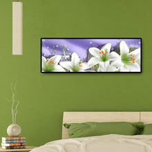 Lade das Bild in den Galerie-Viewer, Blume Weihnachten - voller runder Diamant - 80x30cm