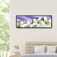 Lade das Bild in den Galerie-Viewer, Blume Weihnachten - voller runder Diamant - 80x30cm