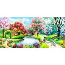 Lade das Bild in den Galerie-Viewer, Federbrücke - voller runder Diamant - 100x50cm