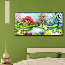 Lade das Bild in den Galerie-Viewer, Federbrücke - voller runder Diamant - 100x50cm