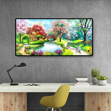 Lade das Bild in den Galerie-Viewer, Federbrücke - voller runder Diamant - 100x50cm