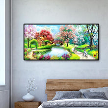 Lade das Bild in den Galerie-Viewer, Federbrücke - voller runder Diamant - 100x50cm