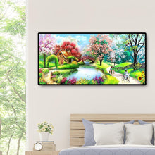 Lade das Bild in den Galerie-Viewer, Federbrücke - voller runder Diamant - 100x50cm