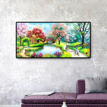 Lade das Bild in den Galerie-Viewer, Federbrücke - voller runder Diamant - 100x50cm