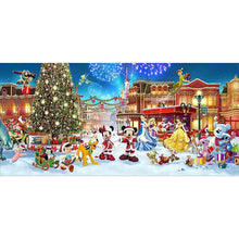 Lade das Bild in den Galerie-Viewer, Weihnachtspark Xmas - voller runder Diamant - 100x50cm