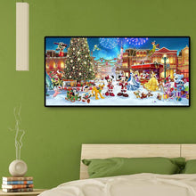 Lade das Bild in den Galerie-Viewer, Weihnachtspark Xmas - voller runder Diamant - 100x50cm