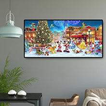 Lade das Bild in den Galerie-Viewer, Weihnachtspark Xmas - voller runder Diamant - 100x50cm