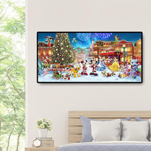 Lade das Bild in den Galerie-Viewer, Weihnachtspark Xmas - voller runder Diamant - 100x50cm