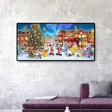 Lade das Bild in den Galerie-Viewer, Weihnachtspark Xmas - voller runder Diamant - 100x50cm