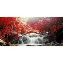 Lade das Bild in den Galerie-Viewer, Berglandschaft - voller runder Diamant - 80x40cm