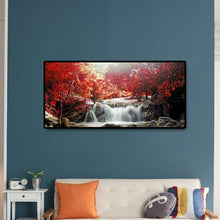 Lade das Bild in den Galerie-Viewer, Berglandschaft - voller runder Diamant - 80x40cm