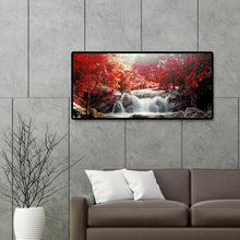 Lade das Bild in den Galerie-Viewer, Berglandschaft - voller runder Diamant - 80x40cm