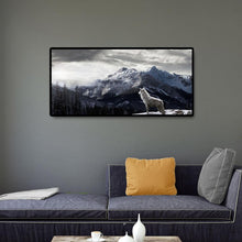 Lade das Bild in den Galerie-Viewer, Berglandschaft - voller runder Diamant - 80x40cm