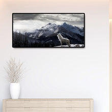 Lade das Bild in den Galerie-Viewer, Berglandschaft - voller runder Diamant - 80x40cm