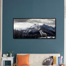 Lade das Bild in den Galerie-Viewer, Berglandschaft - voller runder Diamant - 80x40cm