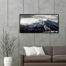 Lade das Bild in den Galerie-Viewer, Berglandschaft - voller runder Diamant - 80x40cm