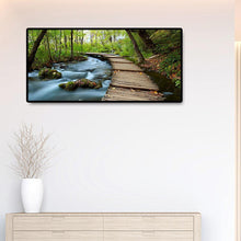 Lade das Bild in den Galerie-Viewer, Berglandschaft - voller runder Diamant - 80x40cm