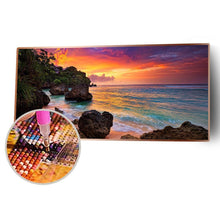 Lade das Bild in den Galerie-Viewer, Berglandschaft - voller runder Diamant - 80x40cm