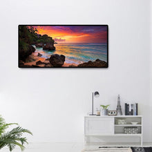 Lade das Bild in den Galerie-Viewer, Berglandschaft - voller runder Diamant - 80x40cm