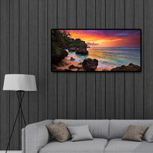 Lade das Bild in den Galerie-Viewer, Berglandschaft - voller runder Diamant - 80x40cm