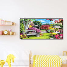 Lade das Bild in den Galerie-Viewer, Berglandschaft - voller runder Diamant - 80x40cm