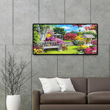 Lade das Bild in den Galerie-Viewer, Berglandschaft - voller runder Diamant - 80x40cm