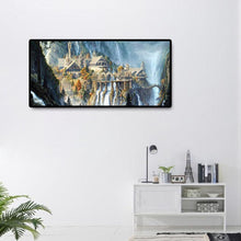 Lade das Bild in den Galerie-Viewer, Berglandschaft - voller runder Diamant - 80x40cm
